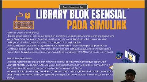 Instalasi MATLAB dan Dasar-Dasar  Simulink