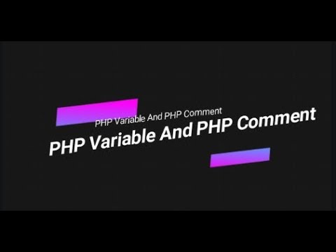 Learn PHP full bangla tutorial part 3  PHP Variable And PHP Comment