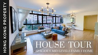 🇭🇰 4K HOUSE TOUR | SPACIOUS MID LEVELS FAMILY HOME | Hong Kong