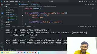 Length of a String | Recursion | C Programming