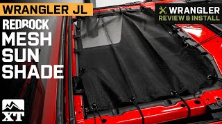 Jeep Wrangler JL RedRock Mesh Sun Shade Review & Install screenshot 2