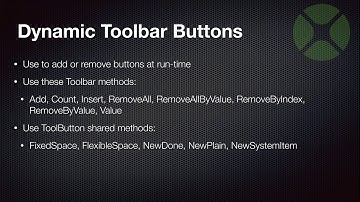 Xojo Programming - iOS Toolbars