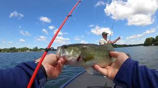 Bass Fishing White Lake Highland MI with Eric Kennedy