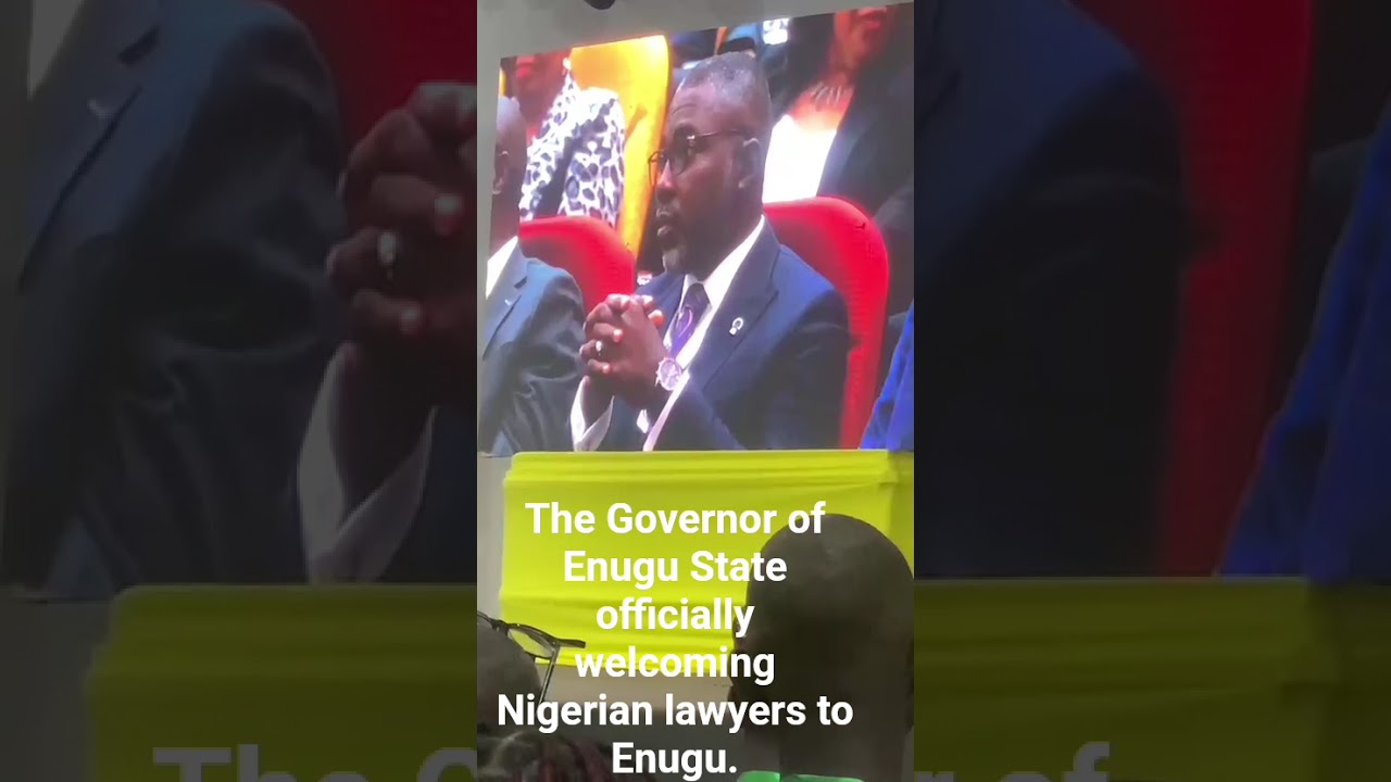 The Governor of Enugu State officially welcoming Nigerian lawyers to Enugu@the NBA-AGC 2025🥰🥰🥰