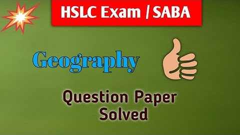 class 10 Geography Question Paper 2025 all Questions solved #kaushikjyoti20 #hslc2026 #geography