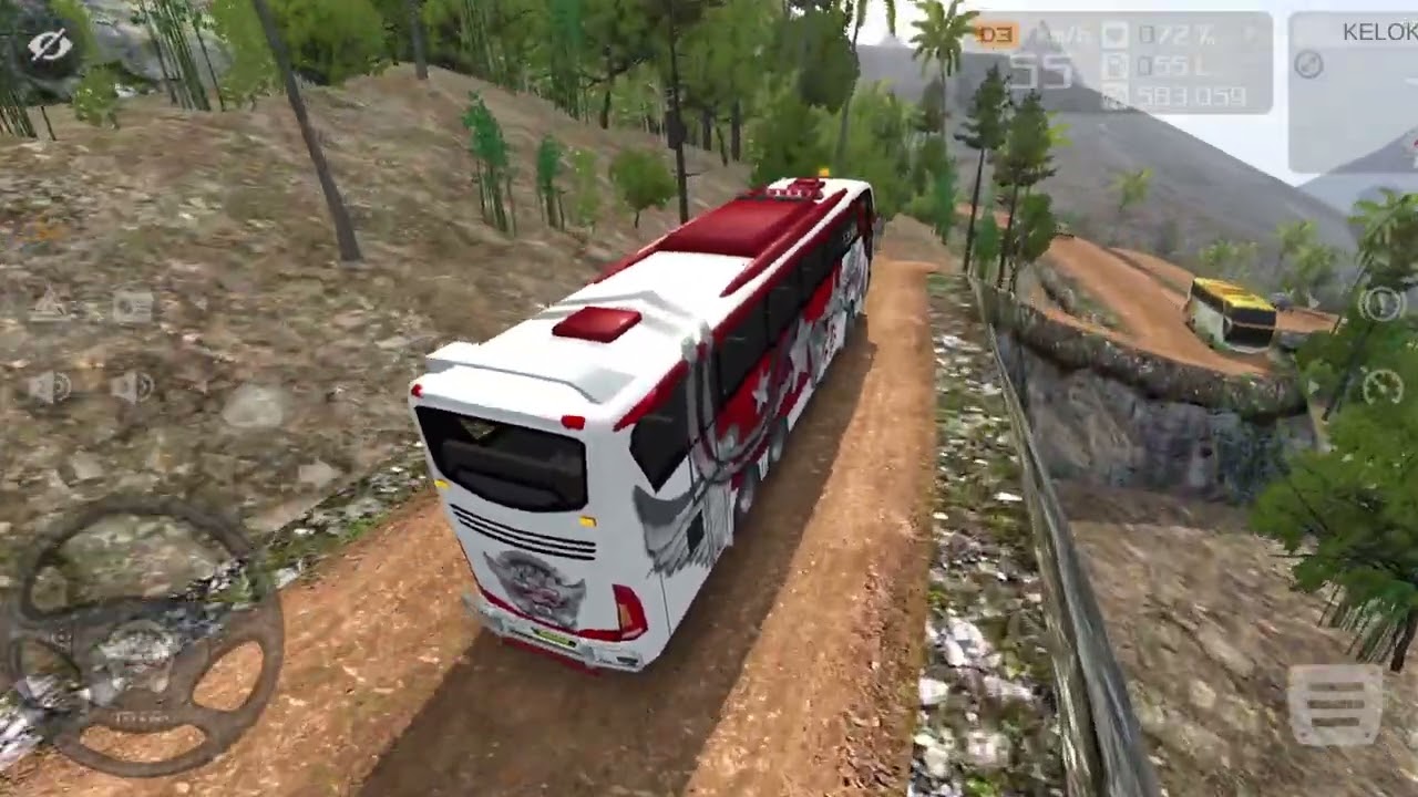 BUSSID New Map mod download in Bus simulator indonesia driving luxury Volvo B11R 
