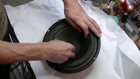 Speaker Repair Guy - Dust caps and foam surrounds