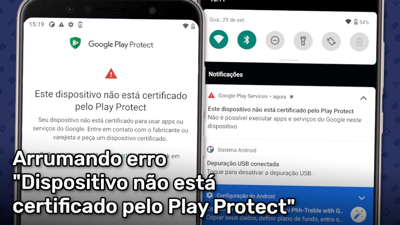 Arrumando erro de dispositivo não certificado pelo Play Protect! YouTube