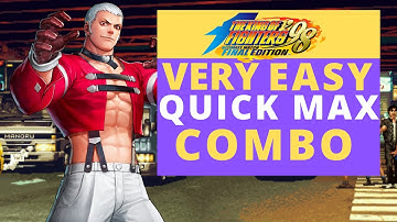 Super Easy Yashiro Quick Max Combo | King of Fighters 98 Ultimate Match Final Edition