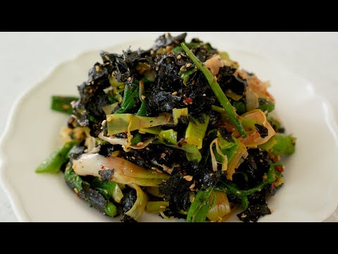 냉장고 밑반찬 채우기! 간단한 김무침으로 채워보세요.