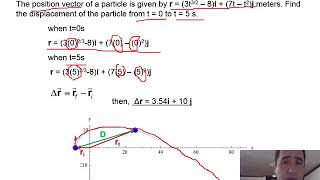 Revew position, velocity, and acceleration vectors as a function of time