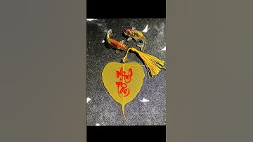 Thư pháp trên lá bồ đề “Minh Tâm” #xuantanthuphap #art #calligraphy #thuphap #labode