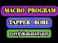 Macro program ii taper circular pocket program definition