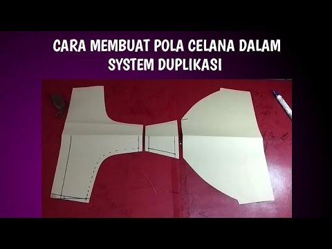 Cara membuat pola celana dalam