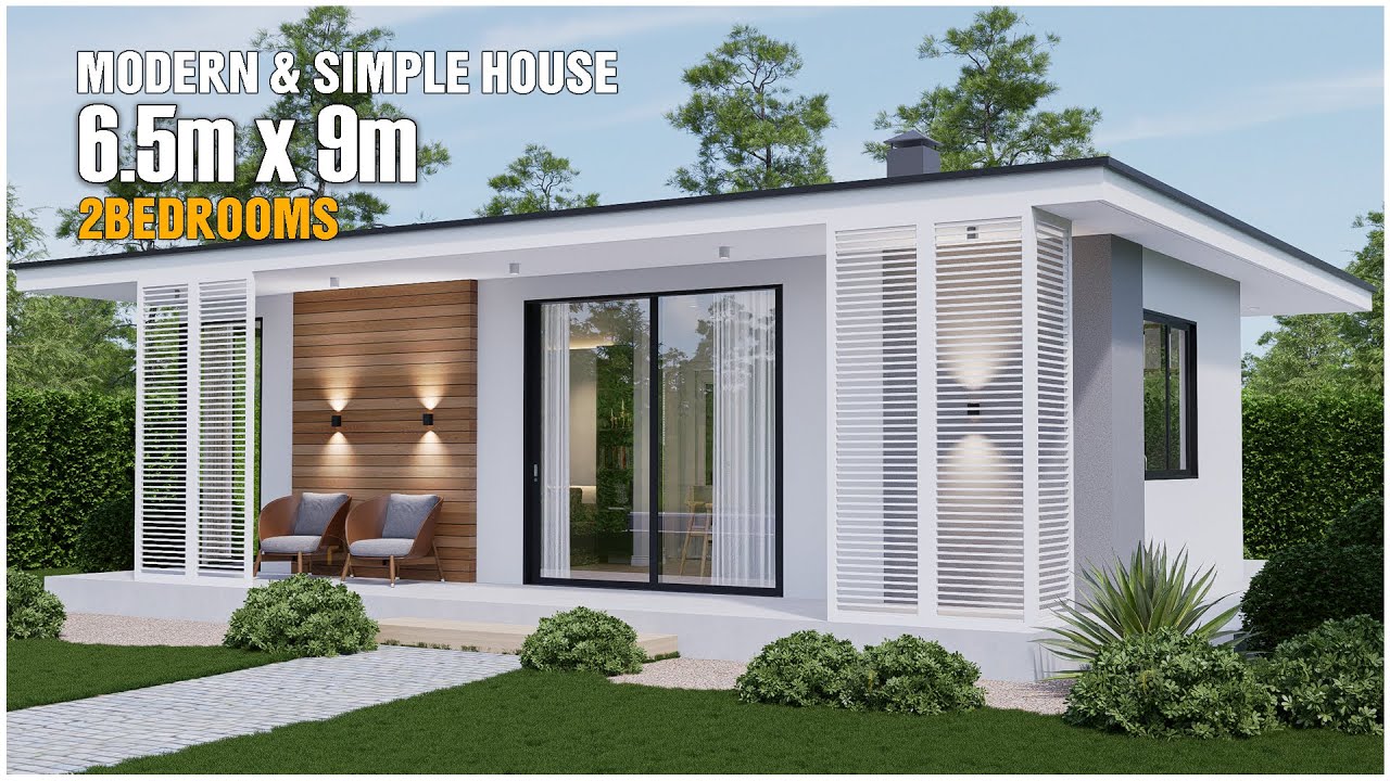 Modern Minimalist Tiny House | 2 Bedrooms in 6.5 x 9 Meters | Complete Walkthrough