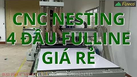 Máy cnc nesting 4 đầu giá rẻ của Holztek, vẫn tốt hơn nhiều thương hiệu khác trên thị trường.
