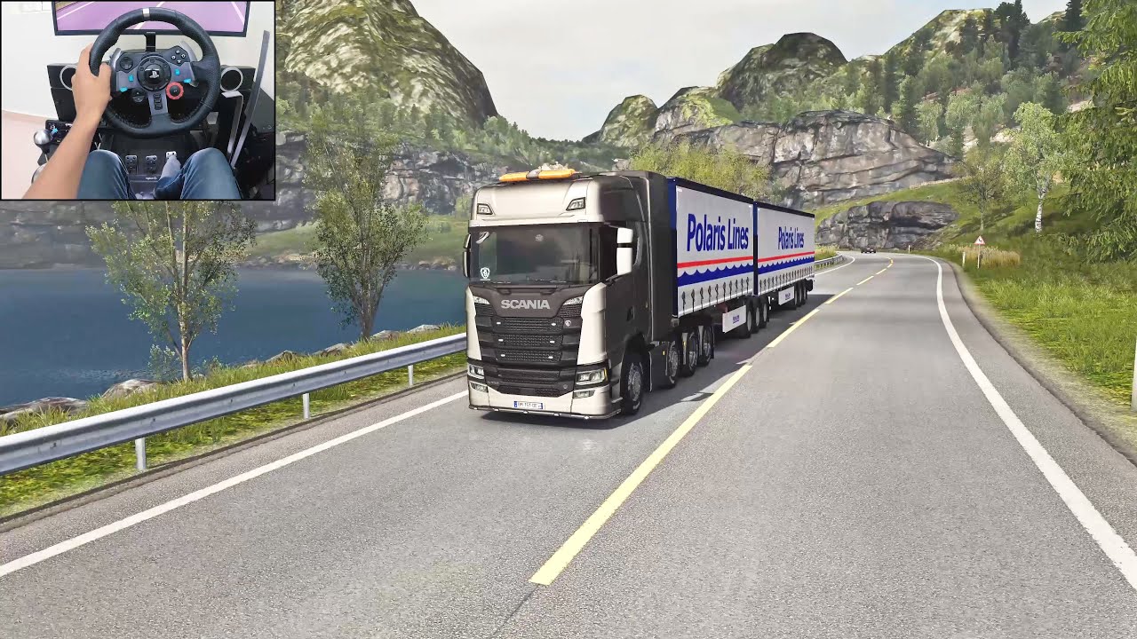 KJØRER TRAILER MED PROMILLE-BRILLE! Euro Truck Simulator 2 (Handicapgaming)  