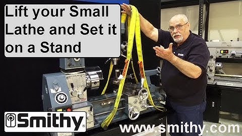 How to Lift Your Small Lathe & Set on Stand - Setting up a Granite Combo Machine