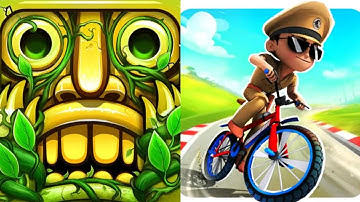 Temple Run 2 VS Little Singham Cycle Race 2024 Gameplay Android,ios
