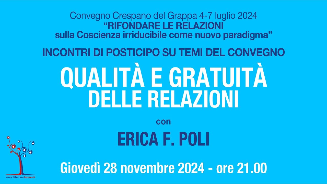 Qualità e gratuità delle relazioni