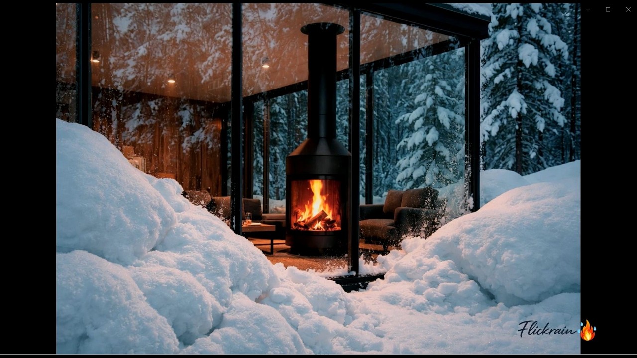 🌧️ Rain Sounds with Soft Fireplace 10 Hours | 70% Rain, 30% Crackling Fire for Deep Sleep