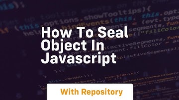 How to seal object in javascript