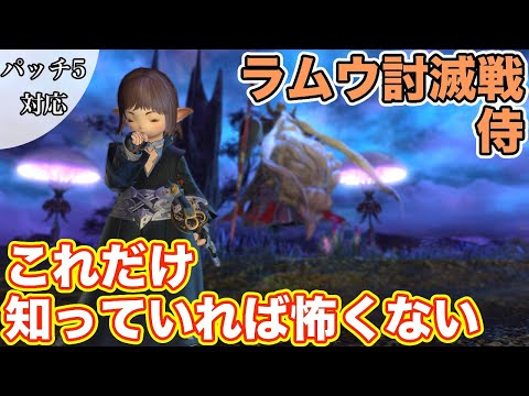 【FF14】真ラムウに侍(DPS)で挑戦【これだけ知っていれば怖くない パッチ5】