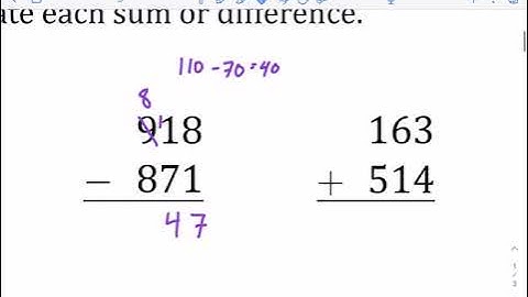 Wiskundeoefeningen: optellen/aftrekken van 3-cijferige getallen