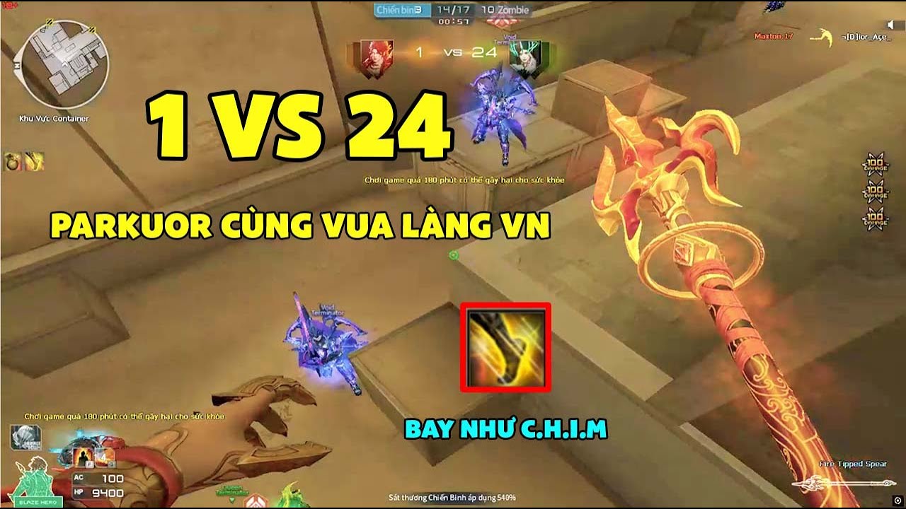 ▶ VUA LÀNG BÌNH MINH VIỆT NAM PARKUOR 1VS24 CỰC DẺO | DƯỢNG BI NANO