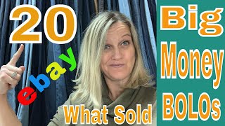 20 Big Money BOLO items! 50 cent Garage Sale find sells for over $100 ebay auction What Sold