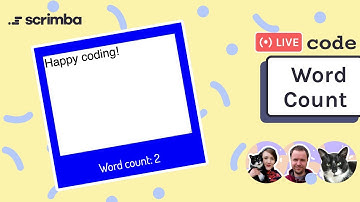 Live-code a word count app with us | JavaScript, HTML, CSS