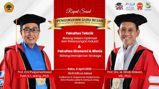 RAPAT TERBUKA PIMPINAN | PENGUKUHAN GURU BESAR UNTAG SURABAYA 2026 RAPAT TERBUKA PIMPINAN | PENGUKUHAN GURU BESAR UNTAG SURABAYA 2026