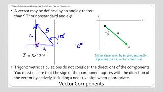 Objective IV Vectors - 01 Decomposing a Vector into its Components