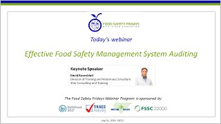 Effective Food Safety Management System Auditing