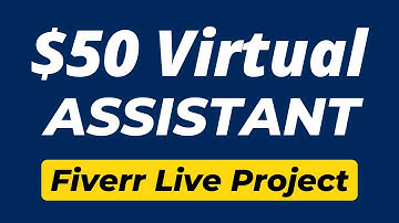 Virtual Assistant Live Project on Fiverr | Data Entry Live Project on Fiverr
