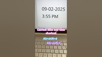 Current date and time shortcut #asmr #computer #shortcutkeys #mswordmekyakyakaamhotahai #windows