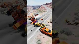 Realistic Highway The Worst Timing Possible ⌛ #beamng #cars #simulation #carcrash #shorts #realistic screenshot 3