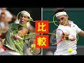 【テニス】フェデラーとナダルのフォアハンドを比較