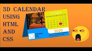 Details How to make 3D Calendar in HTML || HTML and CSS || Smartcode India News