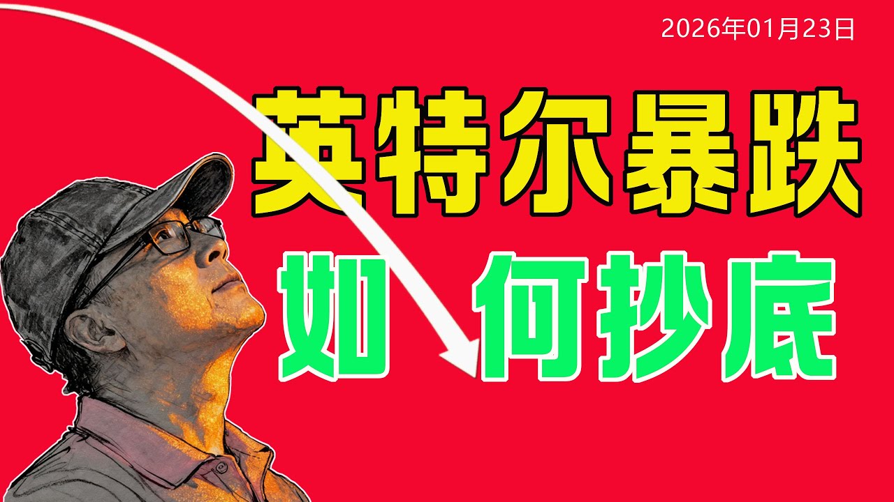 01/23 英特尔暴跌17%，短线资金全部被埋！2026年只有两种结局！财报后如何布局抄底？#美股 #英特尔 #英伟达