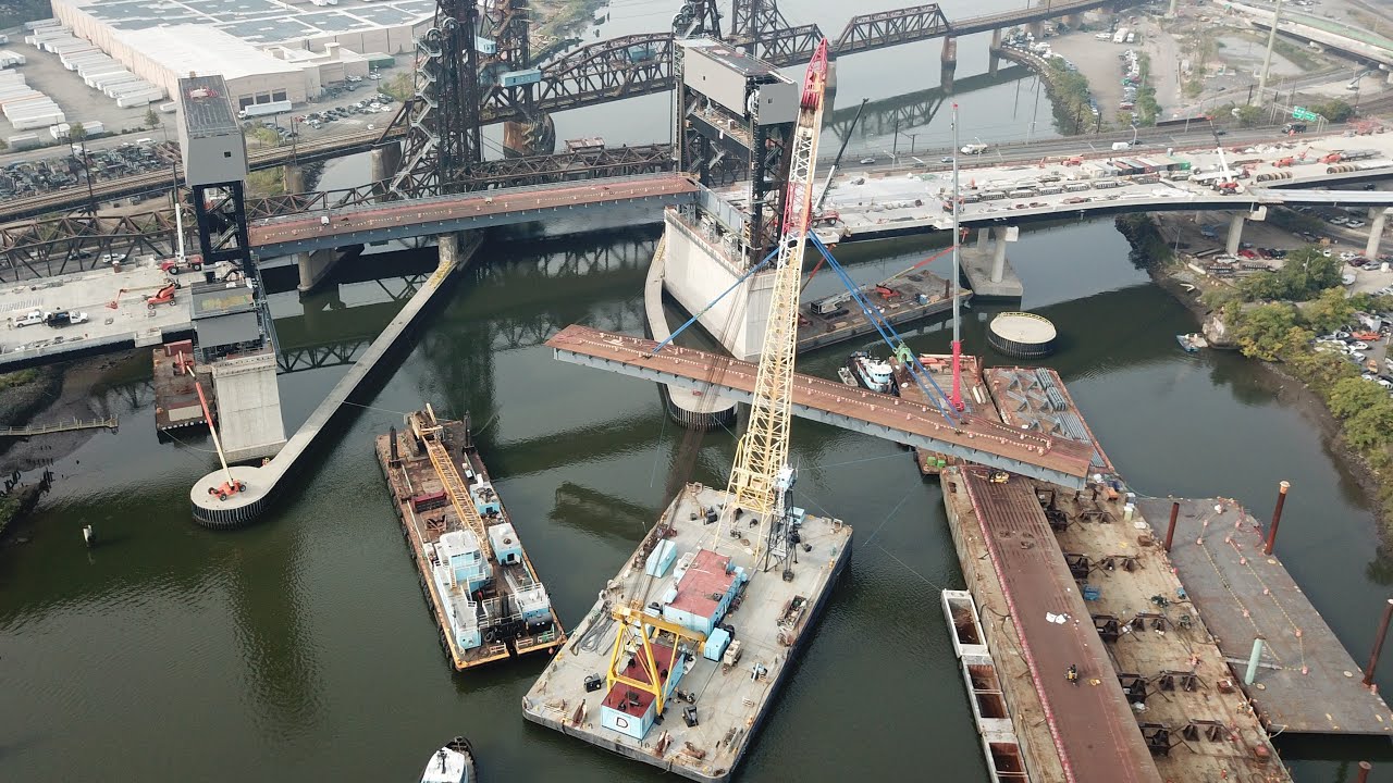 Wittpenn Bridge Main Span Installation