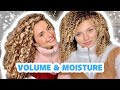 HOW WE ACHIEVE VOLUME & MOISTURE IN THE WINTER (curly hair routine)