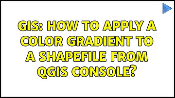 GIS: How to apply a color gradient to a shapefile from QGIS console?