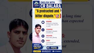 Protracted | Meaning |Synonyms | Antonyms | All competitive exams | English With CR Balara #yt