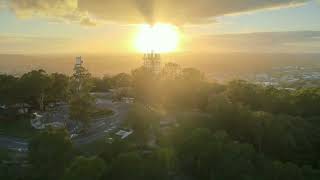 4k Mount Gravatt Brisbane Sunrise Drone Flyover