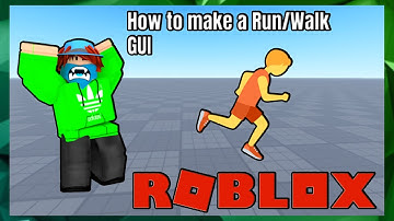 How to make a Run/Walk GUI | Roblox Studio tutorial