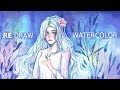 (СТАРОЕ) Акварельная перерисовка | Молчаливый спидпеинт #5 | Watercolor speedpaint