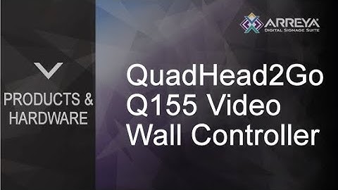 QuadHead2Go Q155 Video Wall Controller for Digital Signage