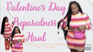 HAUL| Valentine&#39;s Day Preparedness | FashionNova Curve Dresses &amp; Spicy wear Try-On Haul