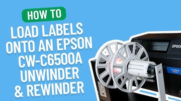 How to Load Labels onto an Epson ColorWorks C6500A Unwinder & Rewinder | Smith Corona Labels